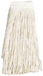 AbilityOne Wet Mop Cut: Clamp Jaw, Medium, Natural Mop, Cotton - 7920001415547