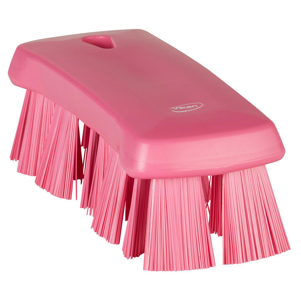 Vikan UST Hand Brush, 6.9" Stiff, Pink - 38911