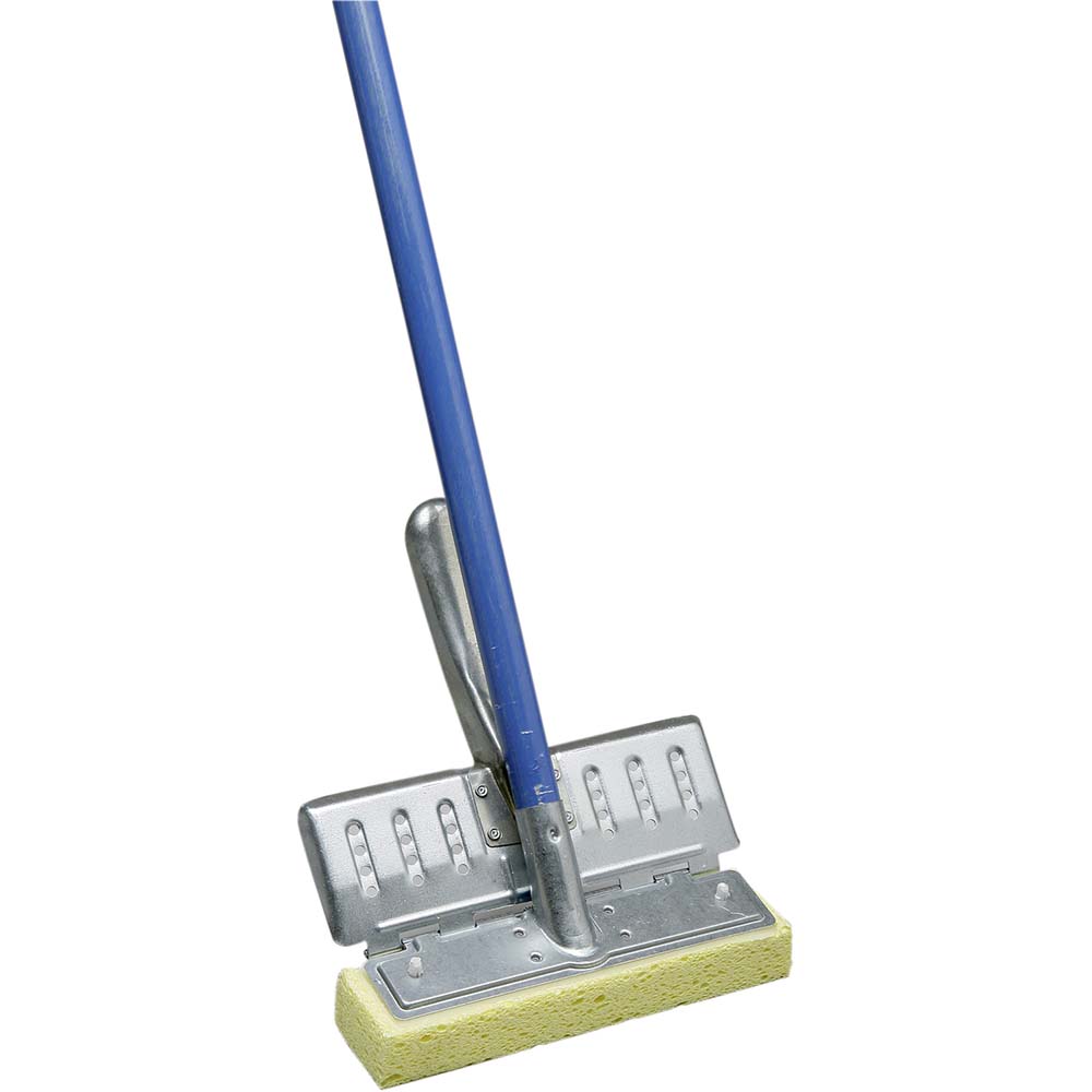 Rubbermaid 12" Cellulose Sponge Mop with Steel Handle, Yellow - FG643500BRNZ