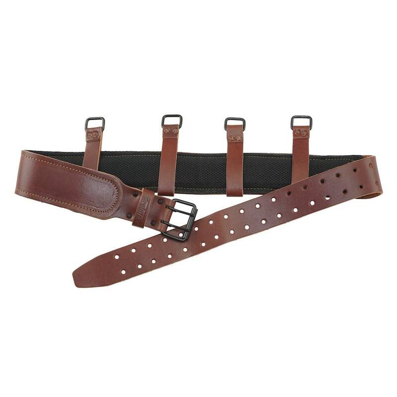 Graintex 3 in. Brown Ambassador Series Leather Belt w/Suspender Hooks - AB2352