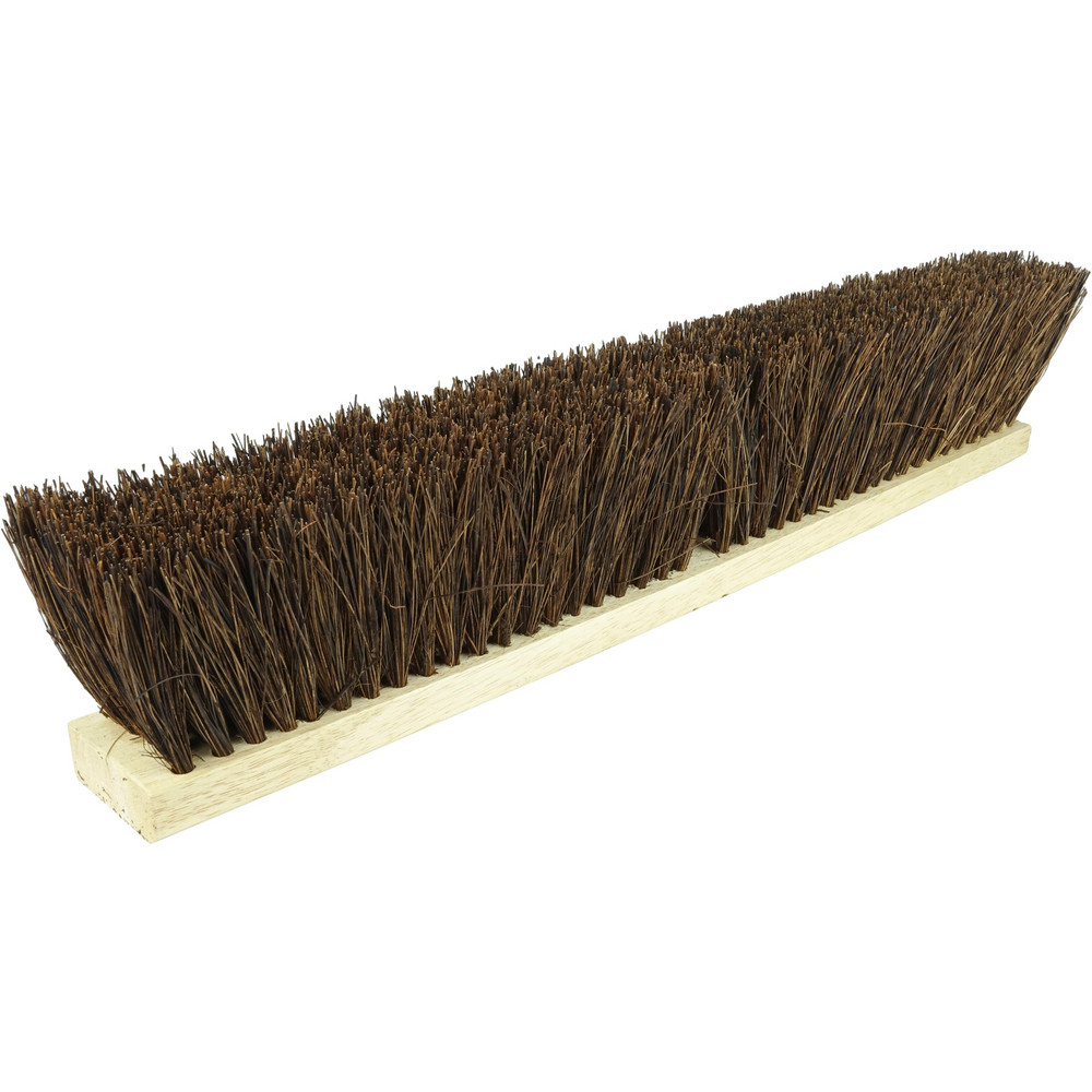 Weiler Push Broom: 24" Wide, Garage Broom, Palmyra Bristles - 44584