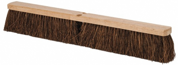 Weiler Push Broom: 24" Wide, Garage Broom, Palmyra Bristles - 44584