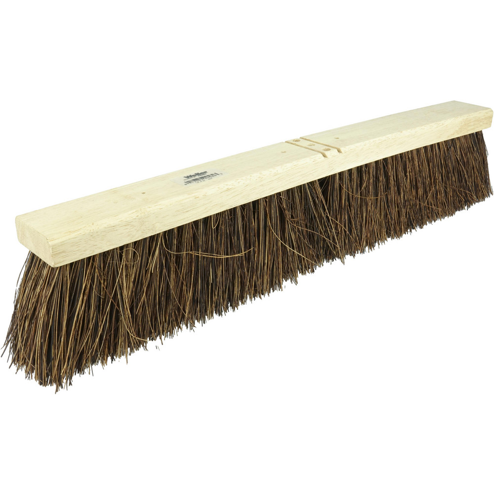 Weiler Push Broom: 24" Wide, Garage Broom, Palmyra Bristles - 44584