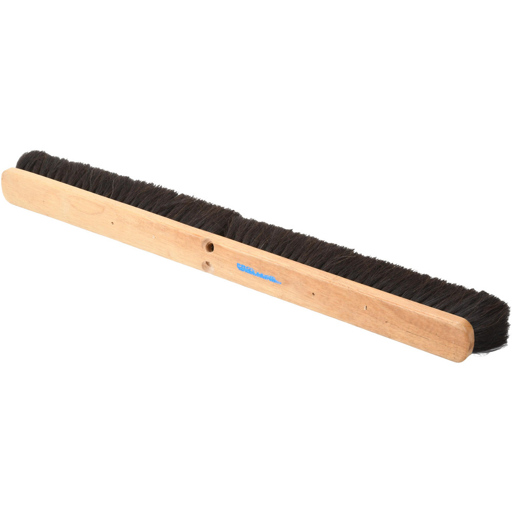 PRO-SOURCE Push Broom: 36" Wide, Horsehair Bristle - SWP36-HOR