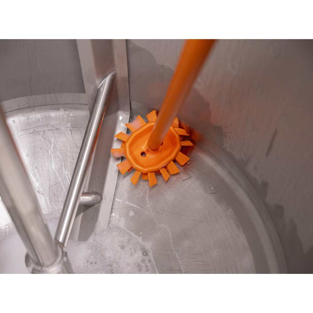 Vikan Scrub & Scouring Brushes: Brush Type: Scrub Brush; Bristle Material: Polyester; Block Material: Polypropylene; Brush Length: 7.5 in - 70307