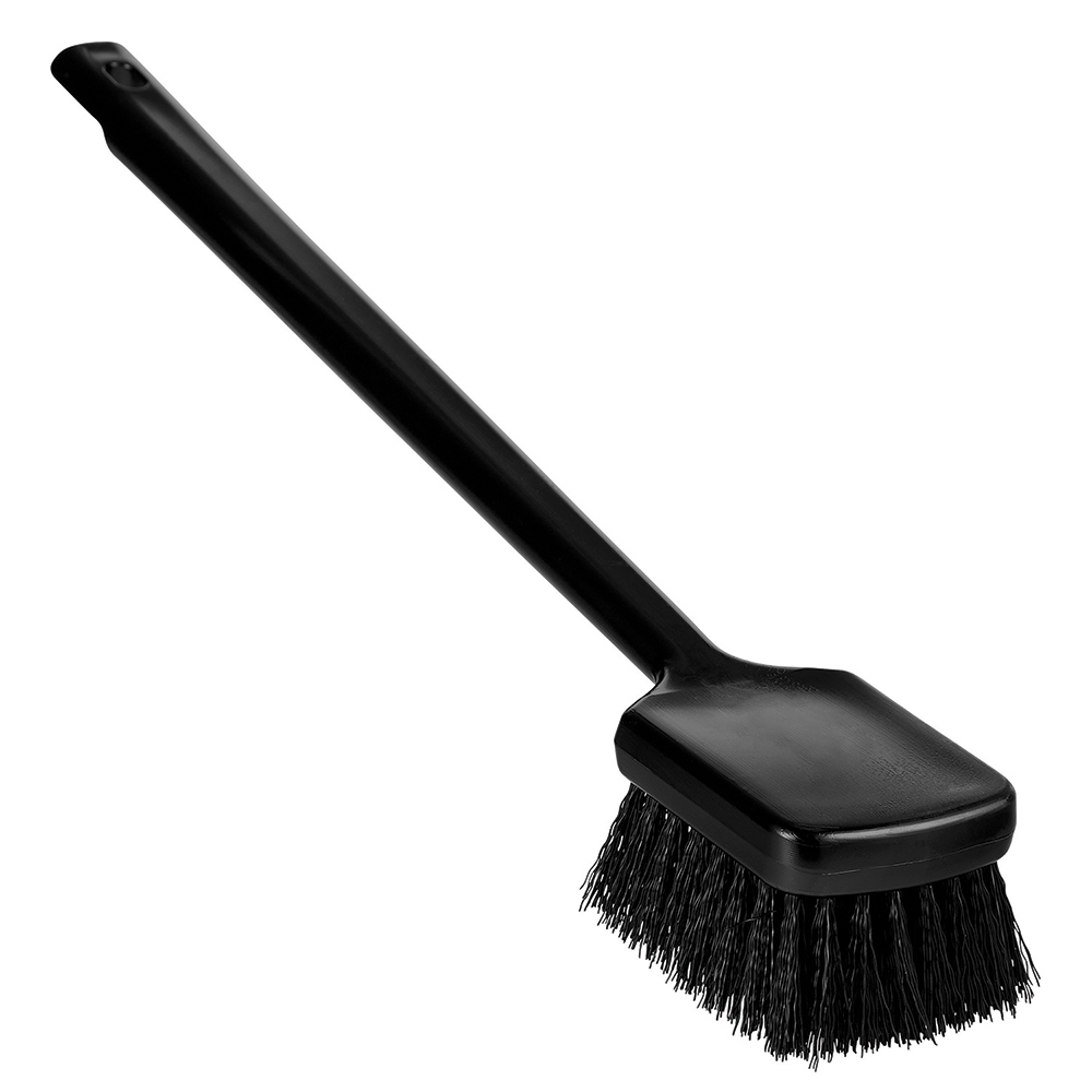 Vikan ColorCore Washing Brush with Short Handle, 11.8" Stiff, Green - 410712