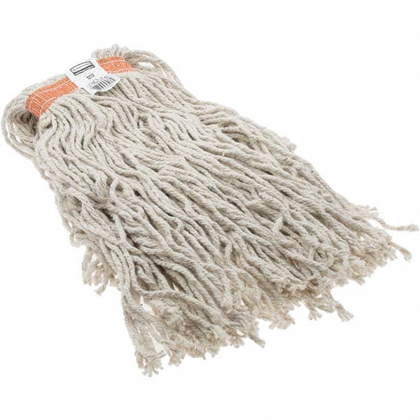 PRO-SOURCE Wet Mop Cut: Clamp Jaw, Large, Blue Mop, Blended Fiber - 08625444