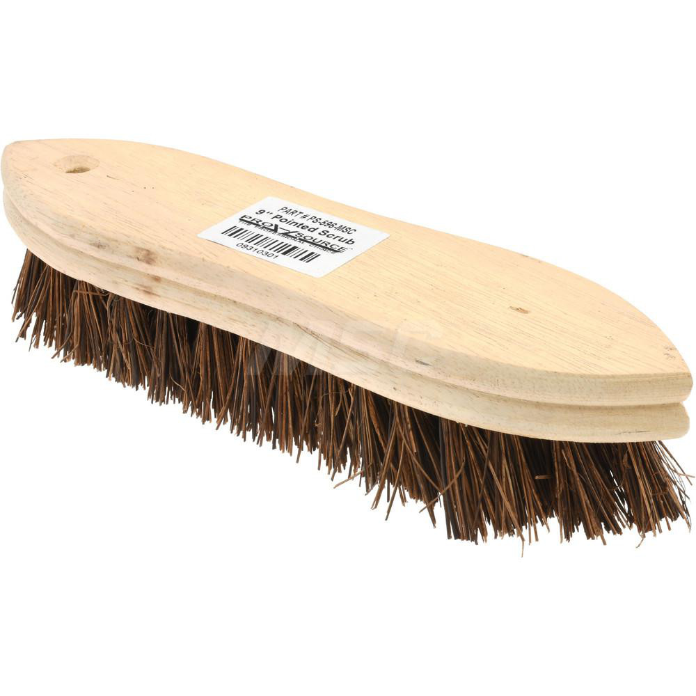 Weiler Scrub & Scouring Brushes: Brush Type: Deck Scrub Brush; Bristle Material: Palmyra; Block Material: Wood; Brush Length: 9 in - 44428