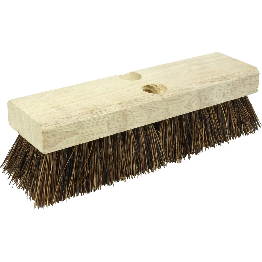 Weiler Scrub & Scouring Brushes: Brush Type: Deck Scrub Brush; Bristle Material: Palmyra; Block Material: Wood; Brush Length: 9 in - 44428