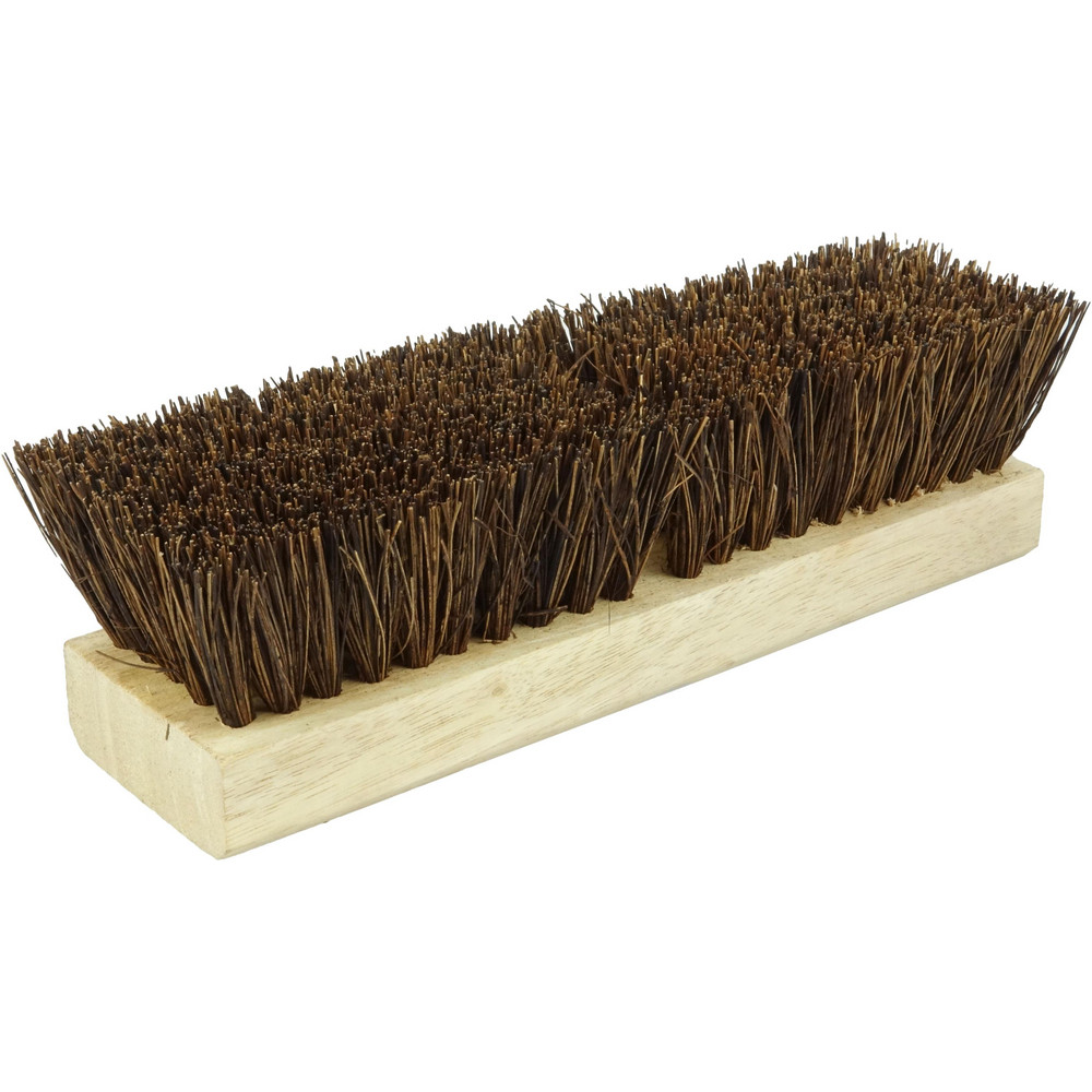Weiler Scrub & Scouring Brushes: Brush Type: Deck Scrub Brush; Bristle Material: Palmyra; Block Material: Wood; Brush Length: 9 in - 44428