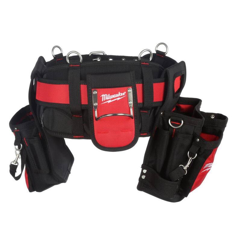 Milwaukee Adjustable Electricians Work Belt with 25 ft. x 1 in. Compact Magnetic Tape Measure - 48-22-8110-48-22-0325