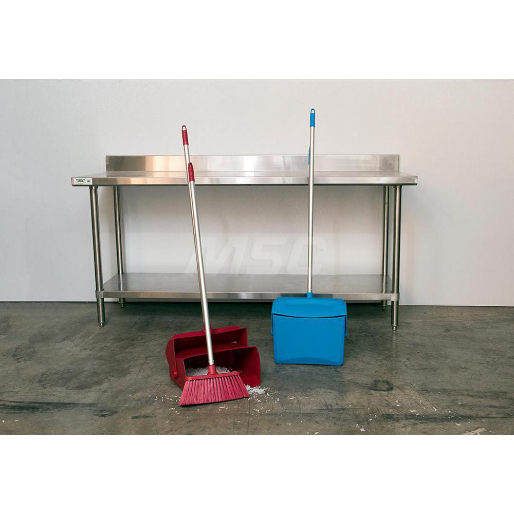 Vikan Lobby Dustpan w/Broom, 14.6", Purple - 62508
