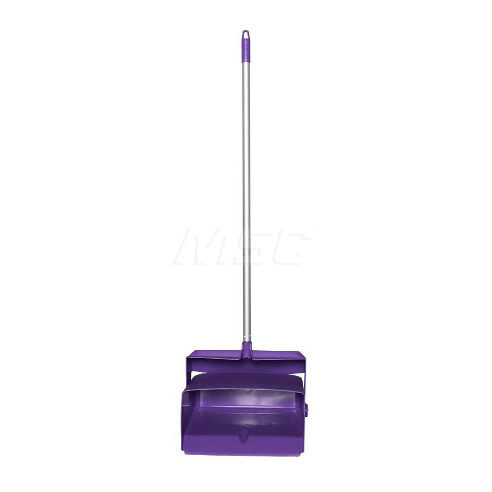 Vikan Lobby Dustpan w/Broom, 14.6", Purple - 62508