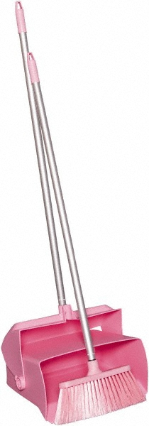 Vikan Lobby Dustpan w/Broom, 14.6", Purple - 62508