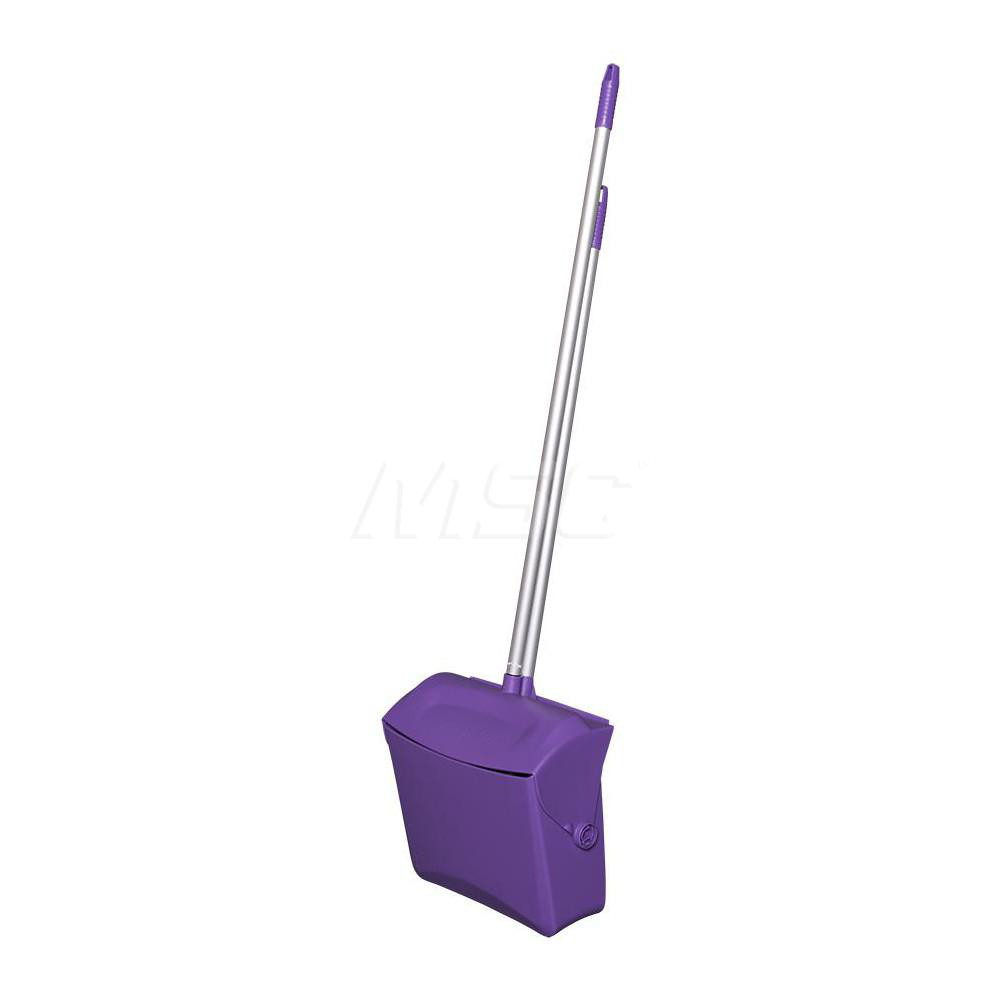 Vikan Lobby Dustpan w/Broom, 14.6", Purple - 62508