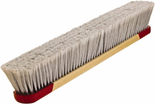 Ames True Temper Push Broom: 24" Wide, Horsehair Bristle - 348