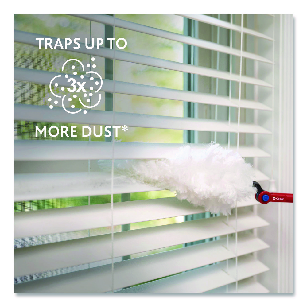 O-Cedar Dust Mop Heads & Pads: Dust Mop Type: Duster Kit; Connection Type: Slip-On; Head Material: Synthetic; Head Style: Swivel - FHD172148CT