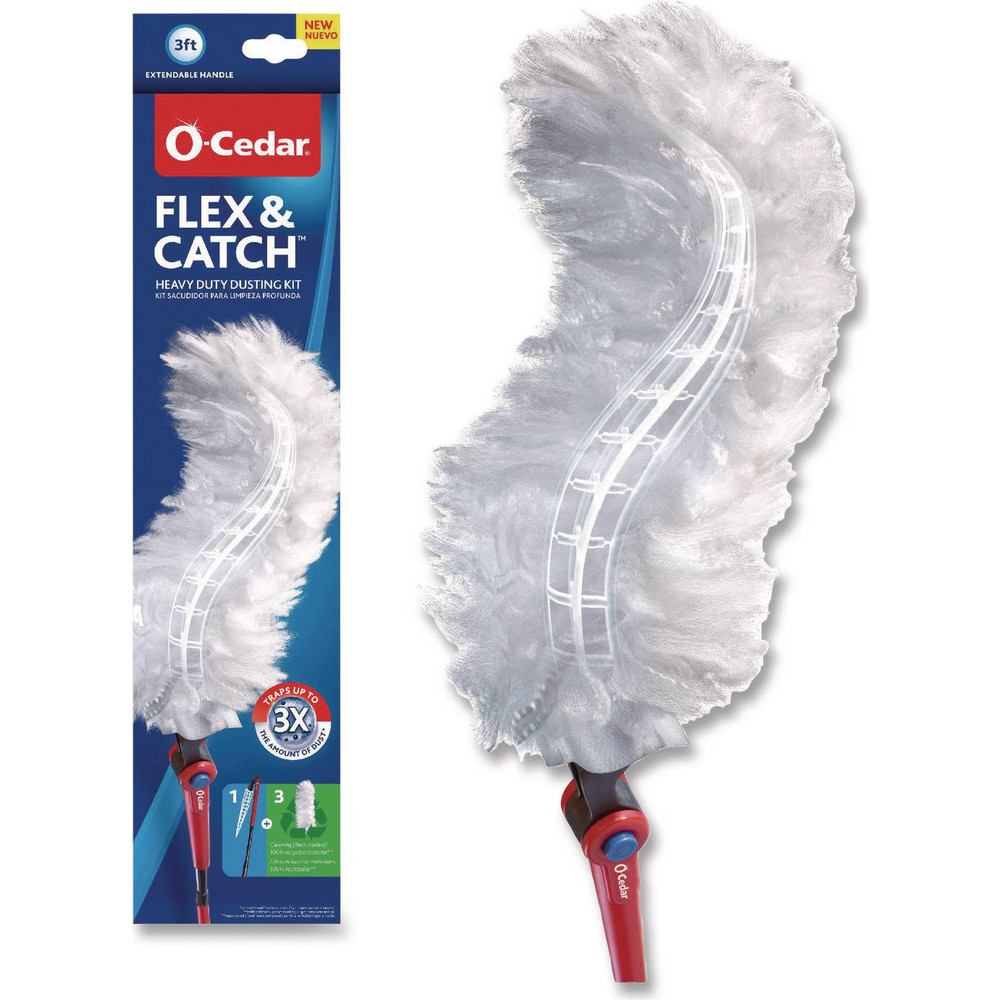 O-Cedar Dust Mop Heads & Pads: Dust Mop Type: Duster Kit; Connection Type: Slip-On; Head Material: Synthetic; Head Style: Swivel - FHD172148CT