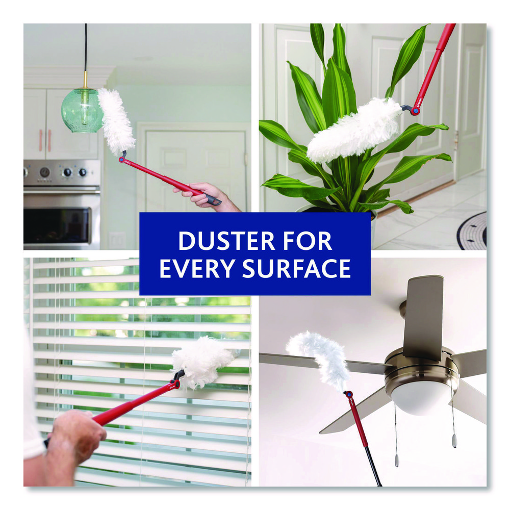 O-Cedar Dust Mop Heads & Pads: Dust Mop Type: Duster Kit; Connection Type: Slip-On; Head Material: Synthetic; Head Style: Swivel - FHD172148CT