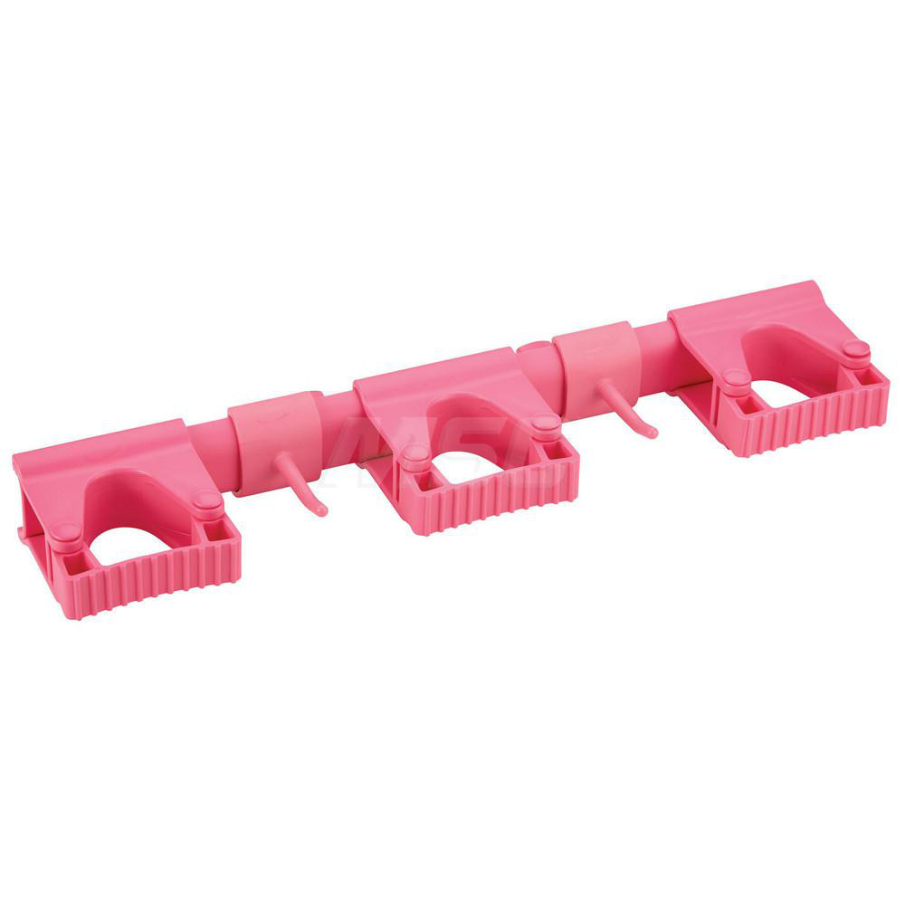 Vikan Hygienic Hi-Flex Wall Bracket System, 16.5", Black - 10119