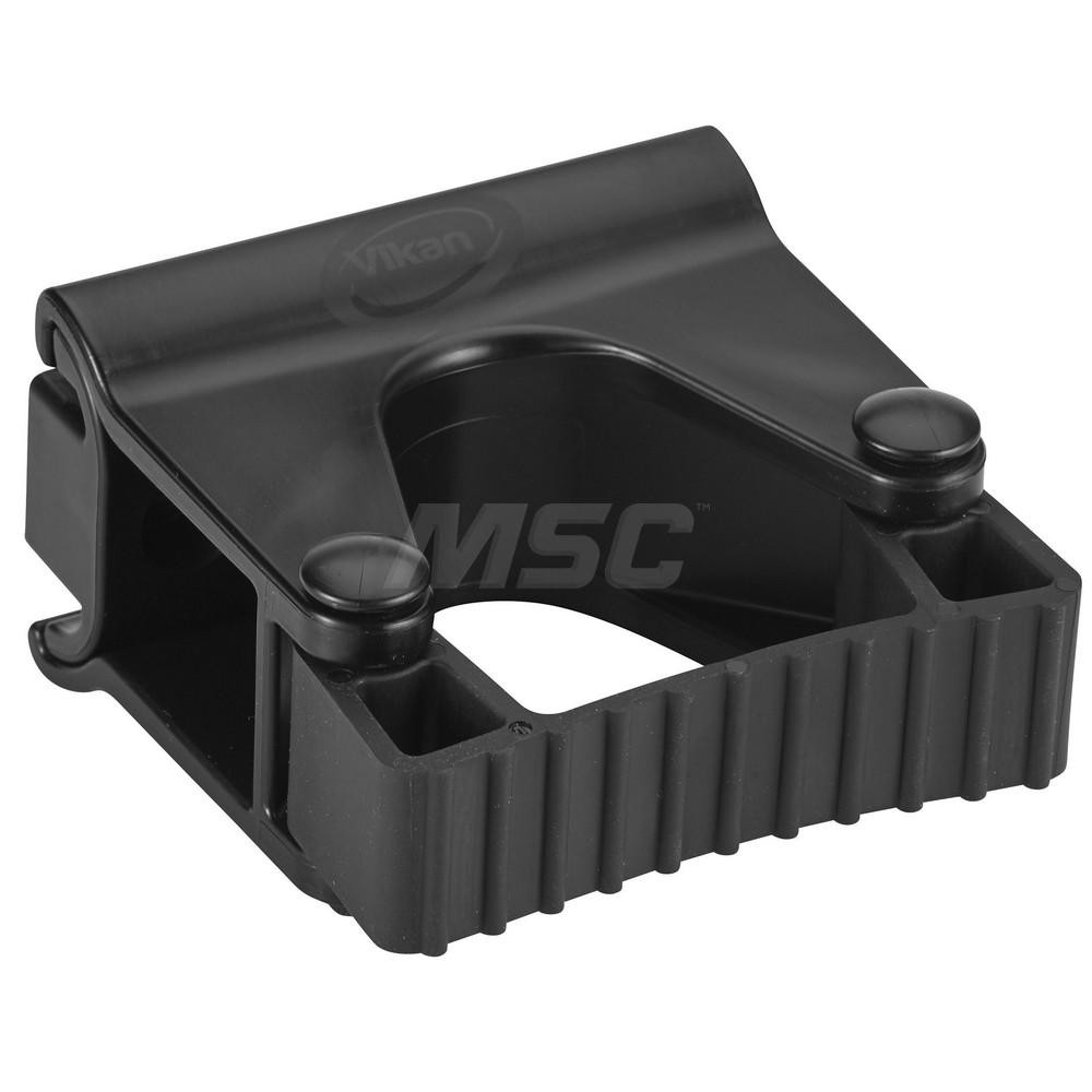 Vikan Hygienic Hi-Flex Wall Bracket System, 16.5", Black - 10119