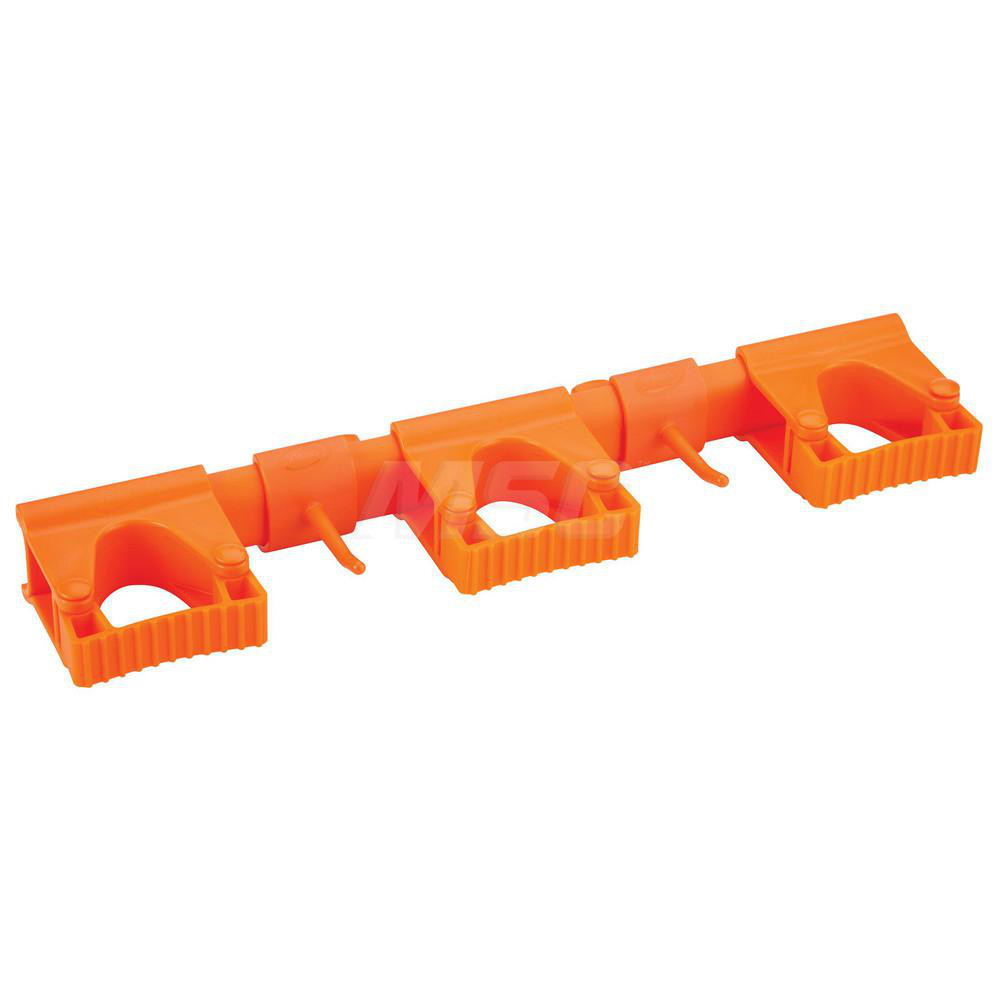 Vikan Hygienic Hi-Flex Wall Bracket System, 16.5", Black - 10119