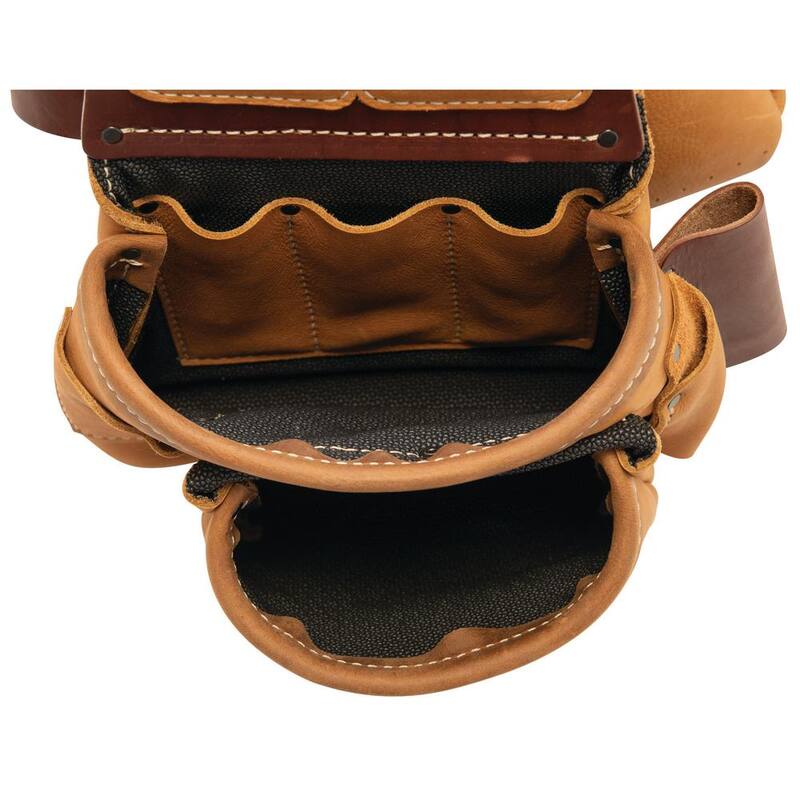Weaver Tool Gear Left-handed Super Framer Leather Brown Tool Belt - 85210-55-01