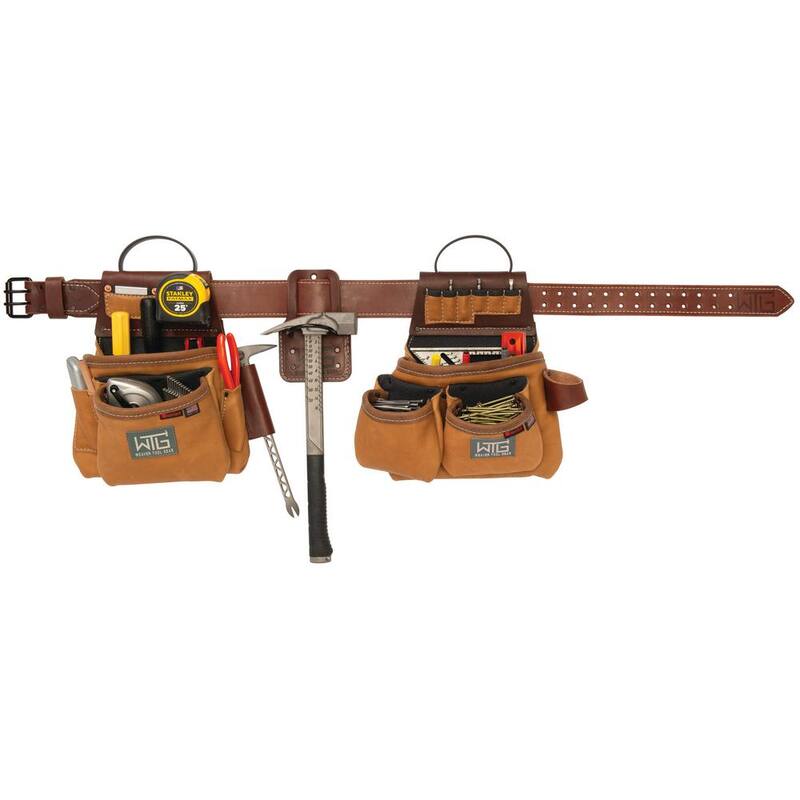Weaver Tool Gear Left-handed Super Framer Leather Brown Tool Belt - 85210-55-01