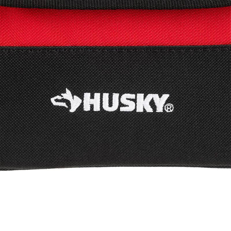 Husky 2 in. Quick Release Work Tool Belt with 7 in. Clip On Tool Belt Pouch - HD55300-TH-BD