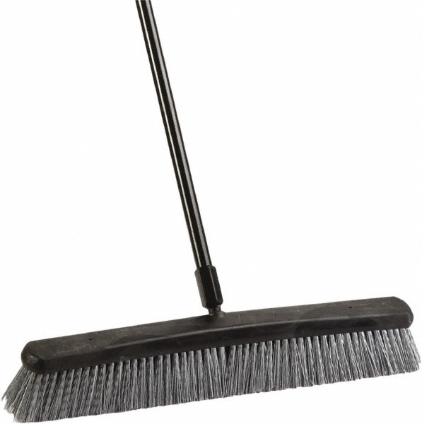 AbilityOne Push Broom: 16" Wide, Polypropylene Bristle - 7920015547100
