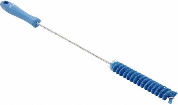 Vikan Tube Brush, 1.6", 19.7", Stiff, Blue - 53783
