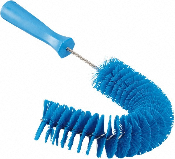 Vikan Tube Brush, 1.6", 19.7", Stiff, Blue - 53783