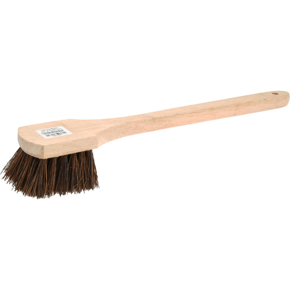 Vikan ColorCore Washing Brush with Long Handle, 19.9" Stiff, Black - 410819