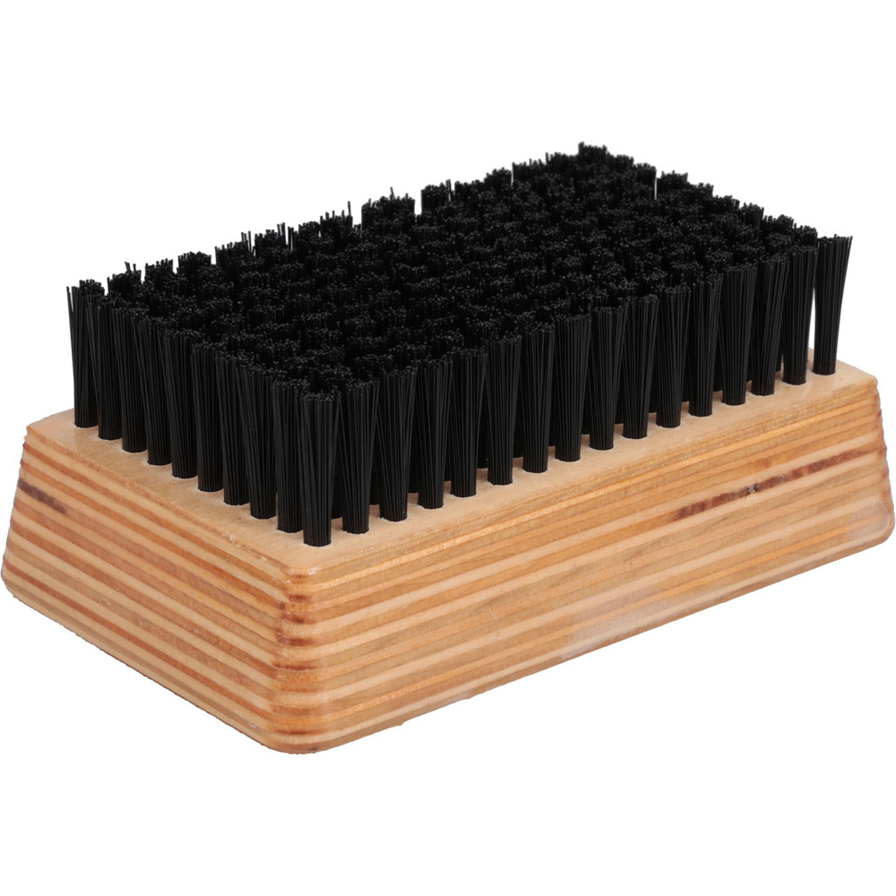Made in USA Cleaning & Finishing Brush: 4-1/4" Brush Length, 2-1/2" Brush Width, Synthetic Bristles - 806-N