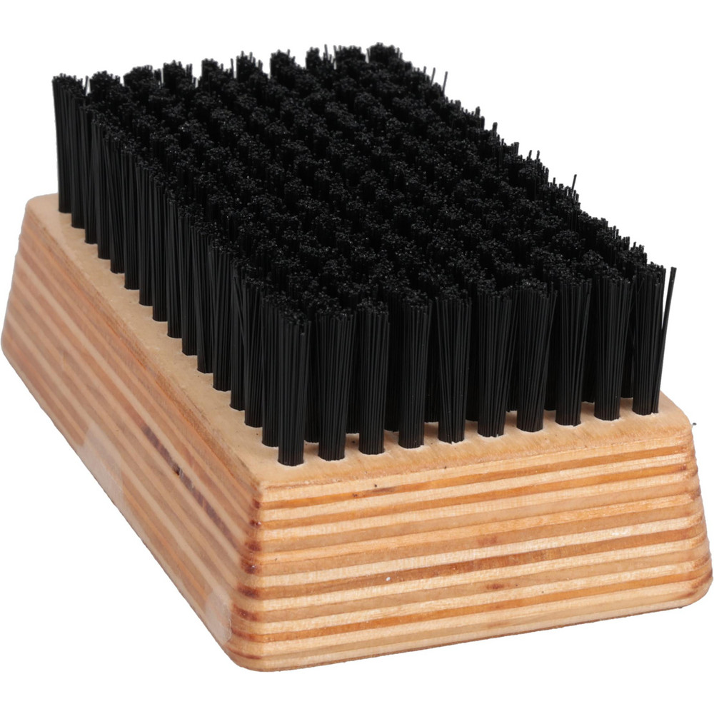 Made in USA Cleaning & Finishing Brush: 4-1/4" Brush Length, 2-1/2" Brush Width, Synthetic Bristles - 806-N