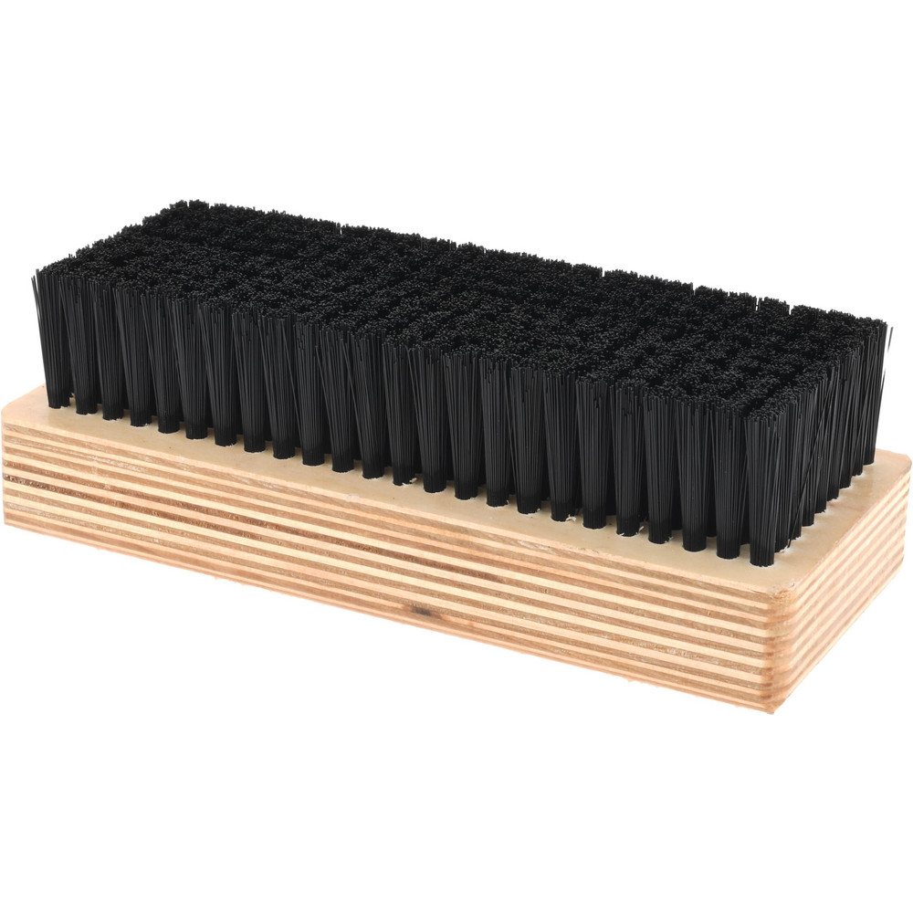 Made in USA Cleaning & Finishing Brush: 4-1/4" Brush Length, 2-1/2" Brush Width, Synthetic Bristles - 806-N