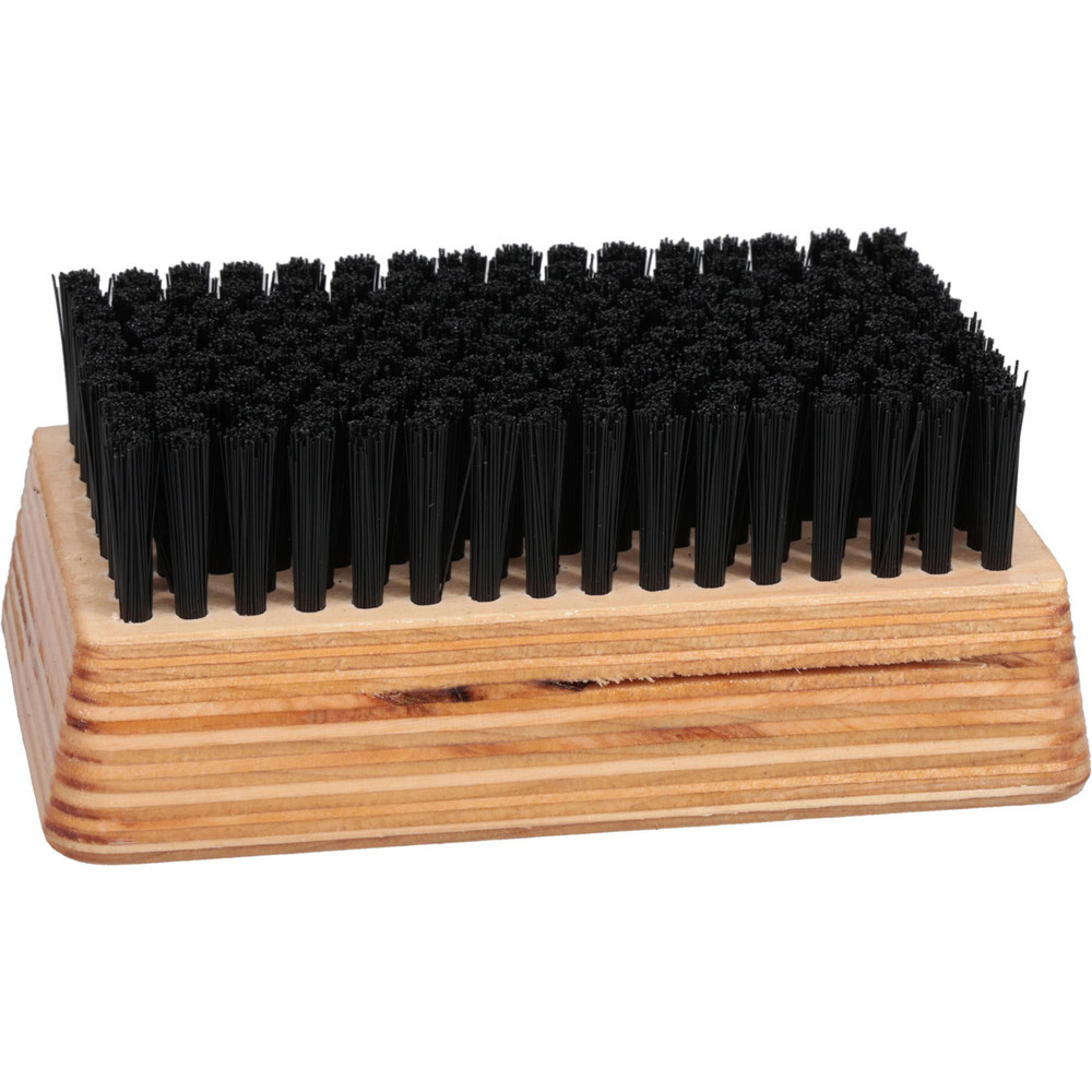 Made in USA Cleaning & Finishing Brush: 4-1/4" Brush Length, 2-1/2" Brush Width, Synthetic Bristles - 806-N