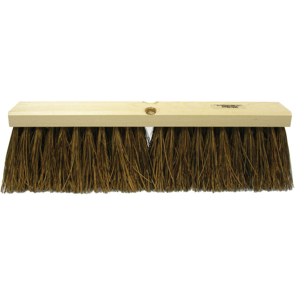 Weiler Push Broom: 16" Wide, Garage Broom, Palmyra Bristles - 42021