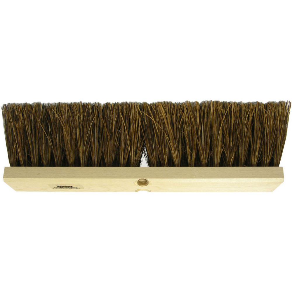 Weiler Push Broom: 16" Wide, Garage Broom, Palmyra Bristles - 42021