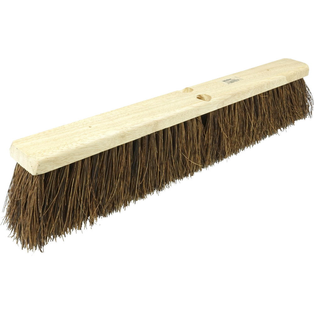 Weiler Push Broom: 16" Wide, Garage Broom, Palmyra Bristles - 42021