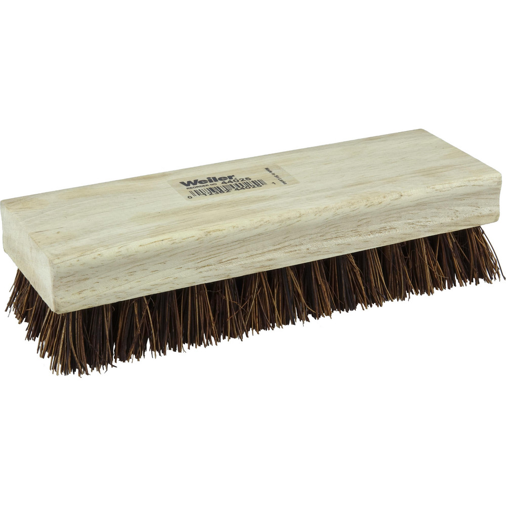 Weiler Scrub & Scouring Brushes: Brush Type: Scrub Brush; Bristle Material: Palmyra; Block Material: Wood; Brush Length: 8 in - 44025
