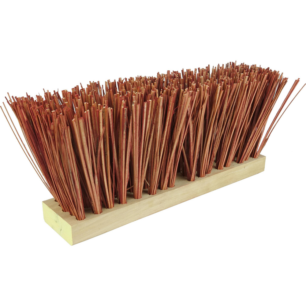 Weiler Push Broom: 16" Wide, Street Broom, Palmyra Bristles - 70209