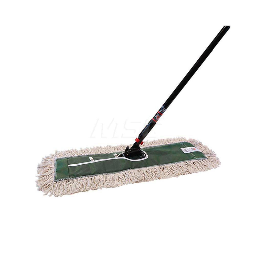 O-Cedar (4) 3-Piece 60" Long x 24" Wide Cotton & Metal Dust Mop Kits - 26245