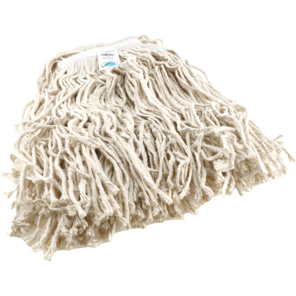 PRO-SOURCE Wet Mop Cut: Clamp Jaw, Small, White Mop, Cotton - 09316647