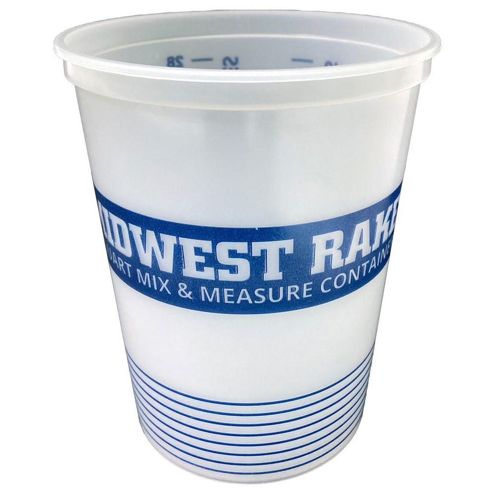 SEYMOUR-MIDWEST 2-1/2 Qt, Plastic Round White Bucket & Pail Kit - 46223