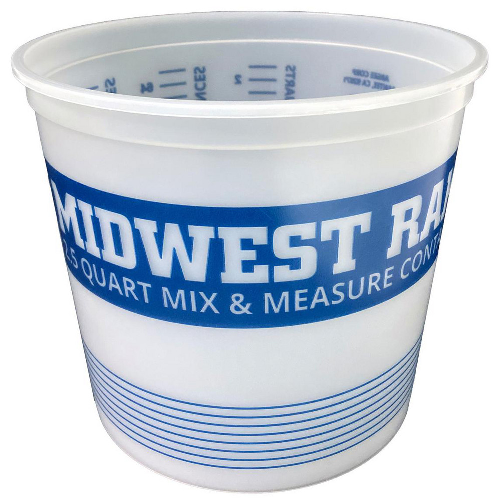 SEYMOUR-MIDWEST 2-1/2 Qt, Plastic Round White Bucket & Pail Kit - 46223