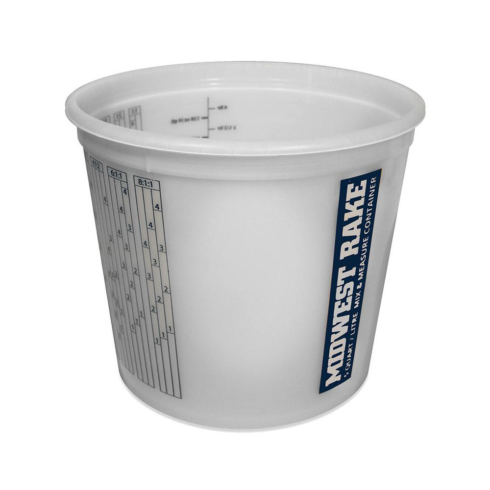 SEYMOUR-MIDWEST 2-1/2 Qt, Plastic Round White Bucket & Pail Kit - 46223