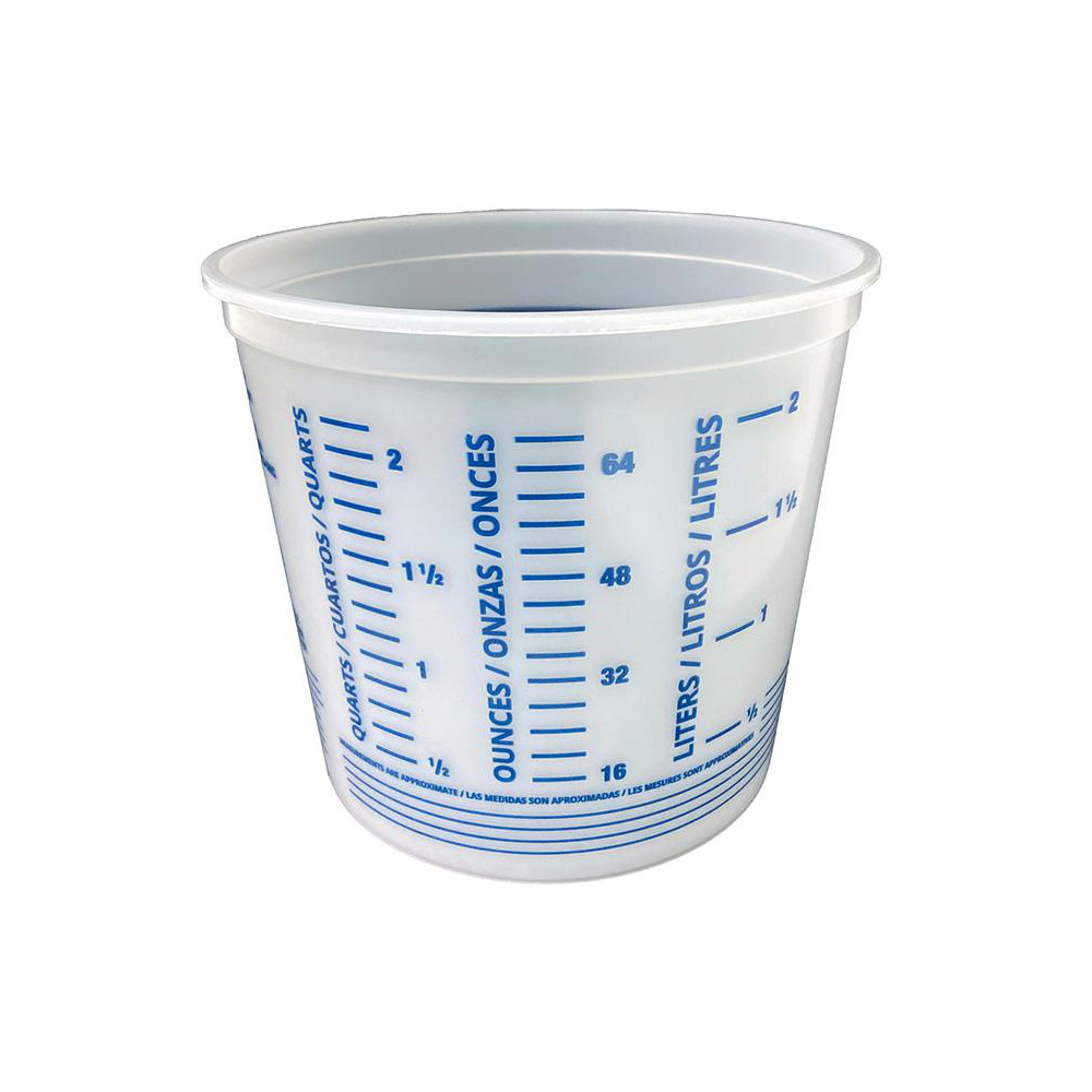 SEYMOUR-MIDWEST 2-1/2 Qt, Plastic Round White Bucket & Pail Kit - 46223
