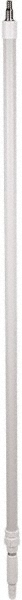 Vikan Aluminum Telescopic Handle w/Hose Nozzle, waterfed, 63.6 - 109.4", 1.3, White - 29735