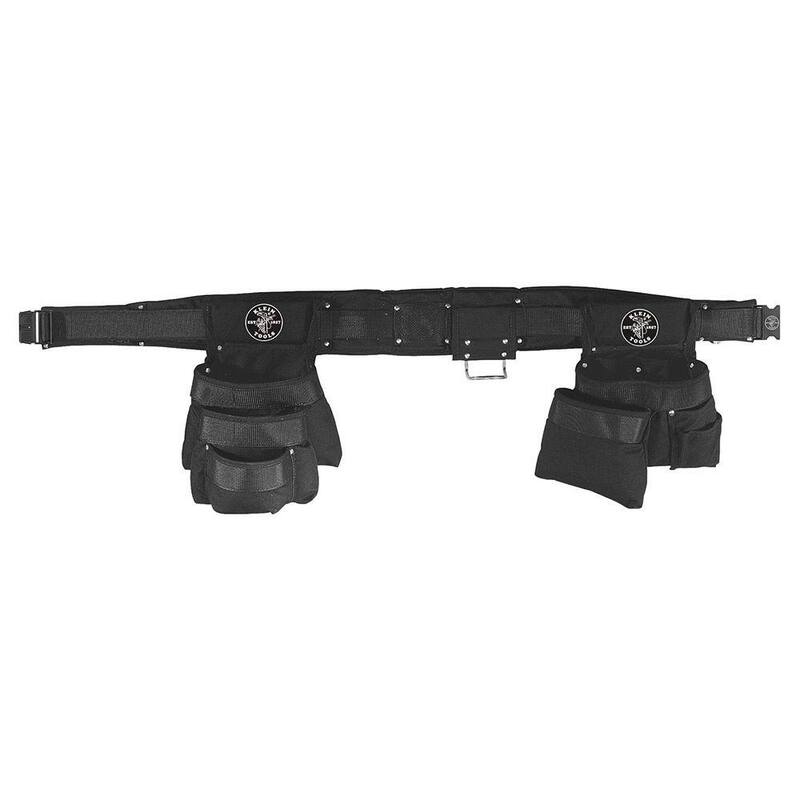 Klein Tools Electrician's Padded Tool Belt/Pouch Combo, 11-Pocket, 4-Piece, XL - 5709XL